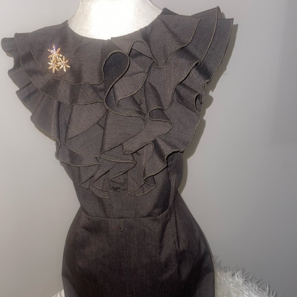 Women’s “Emma & Michele” Ruffled Sleeveless Dress